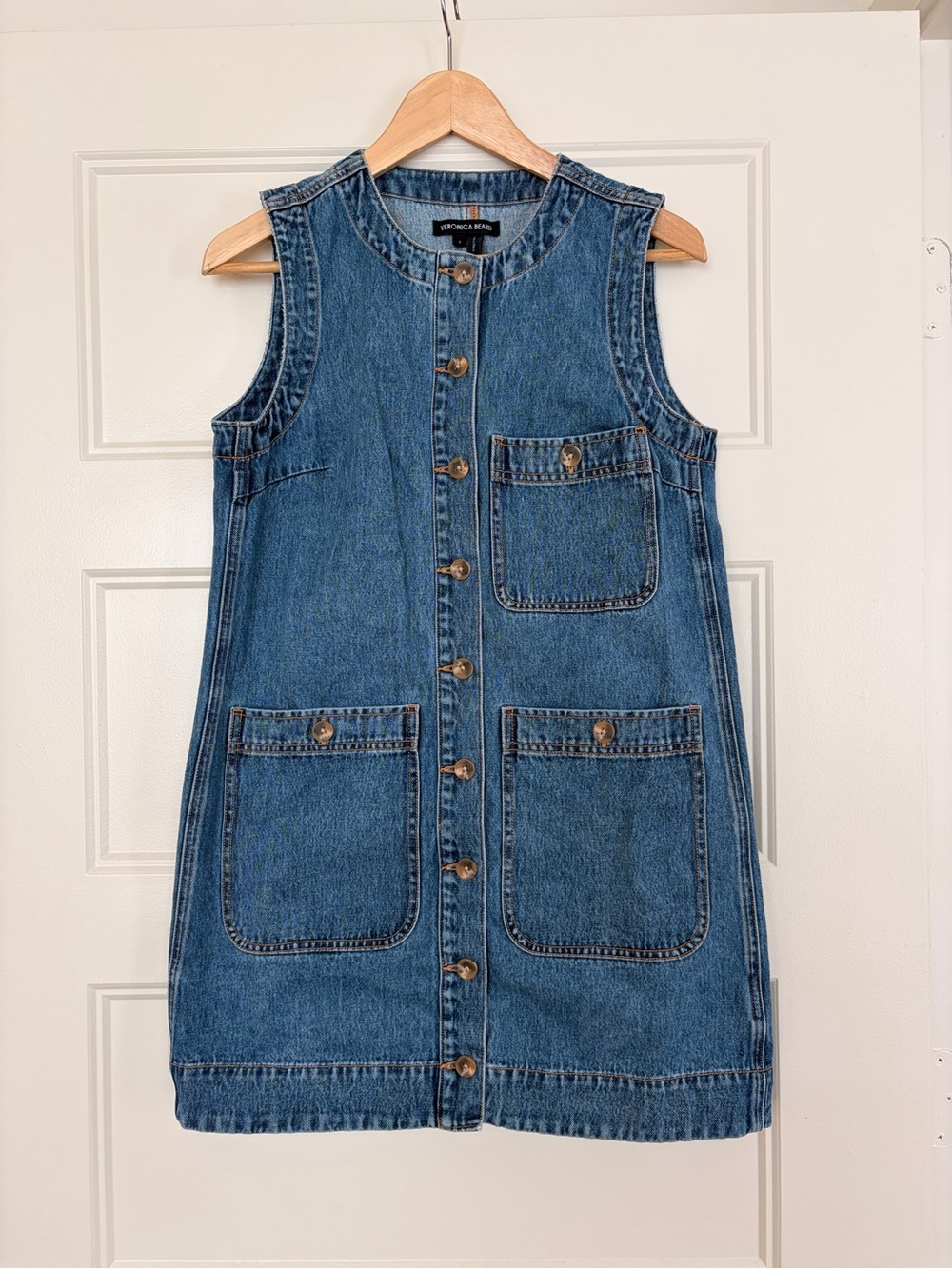 Veronica Beard Oakley Denim Mini Dress Size 6
